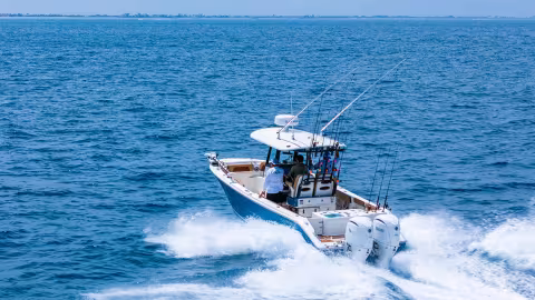 boat on open water