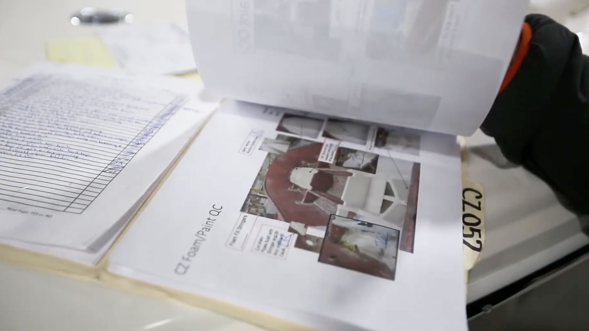 folder with paper