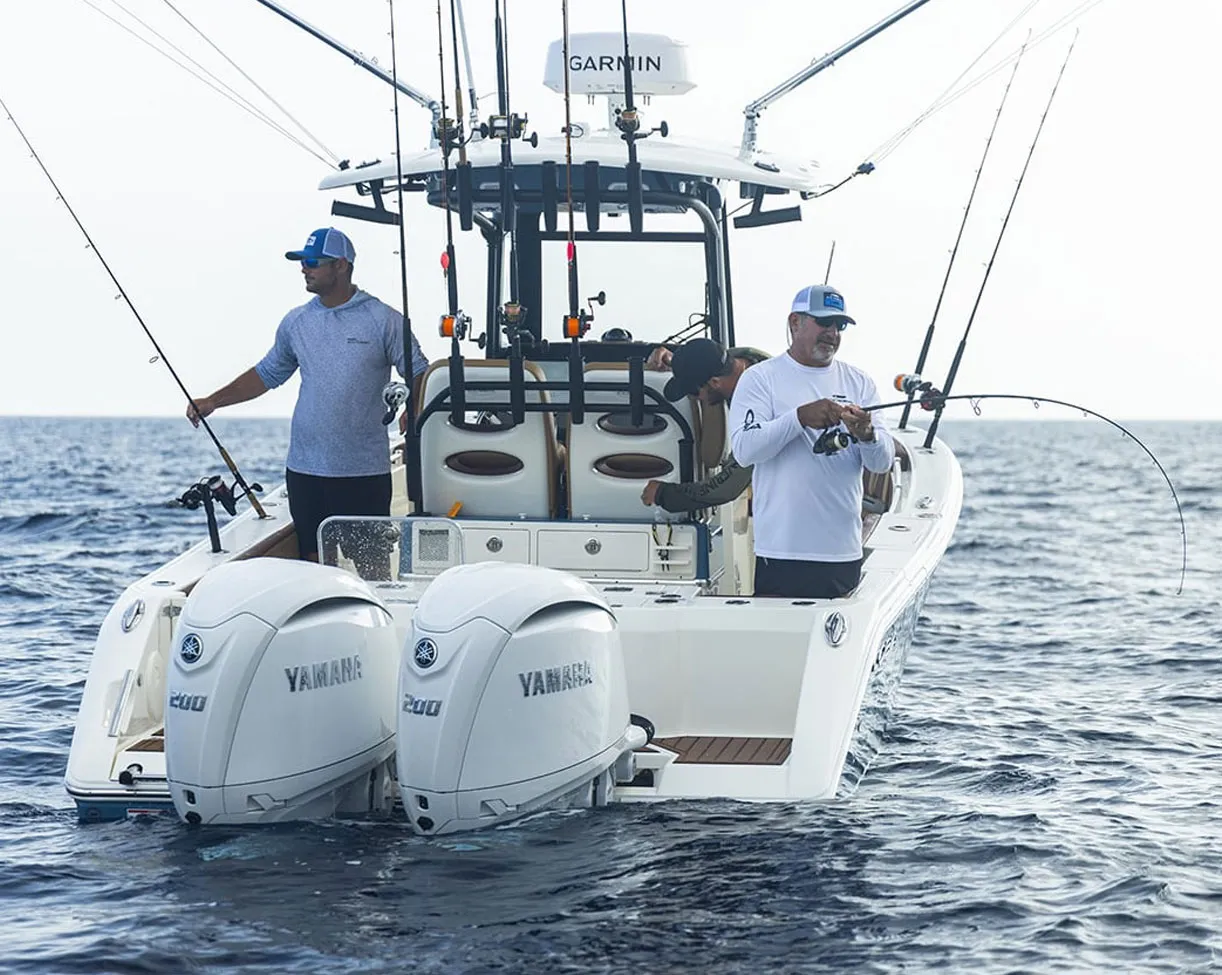 265 CC Open people fishing off boat