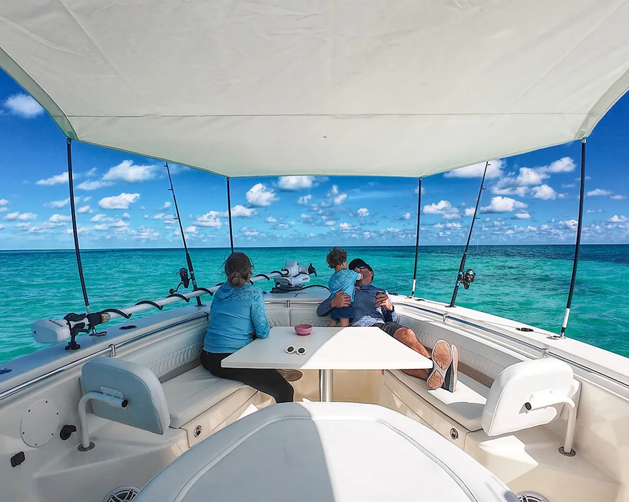 350 family on boat