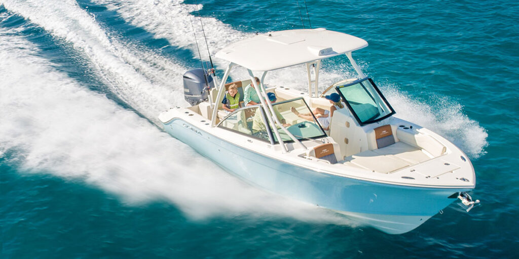 Cobia 240 dual console running